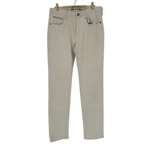 Robert Graham Men's Casual Pants KIPLING TAILORED FIT; Stone Light Cream 32